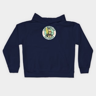 Vintage Surfing Badge for Los Angeles, California Kids Hoodie